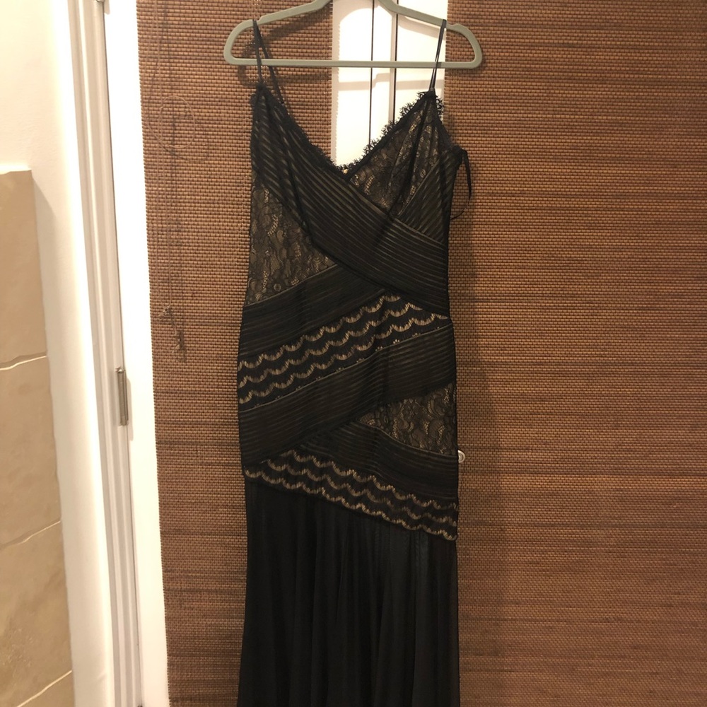 Black gown by Takashi Shoji